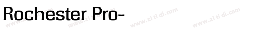 Rochester Pro字体转换